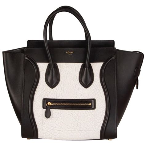 celine paris handbag black and white|Celine bags with prices.